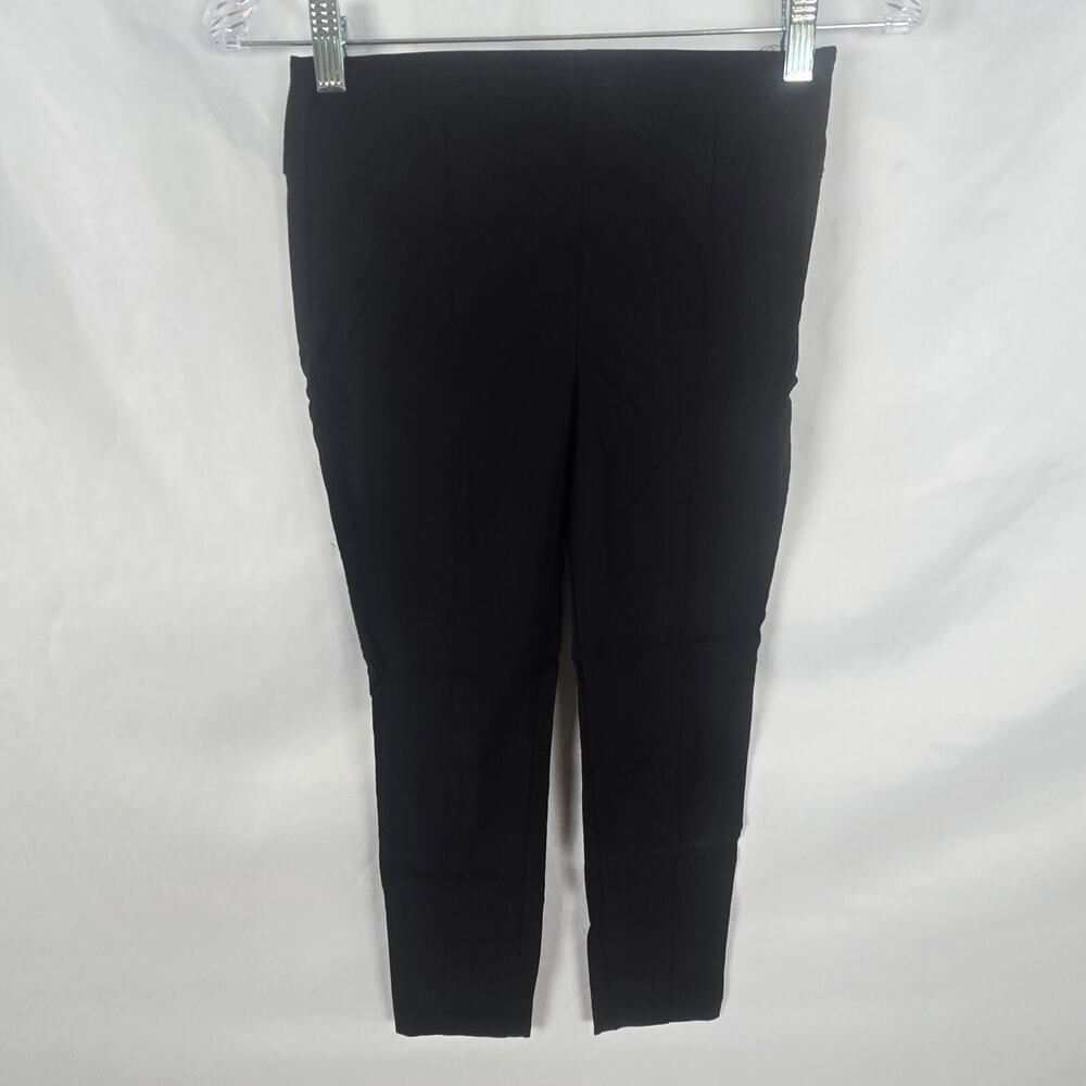 Asos Pants Women's 00 Black Solid Side Zip Skinny Crop Stretch